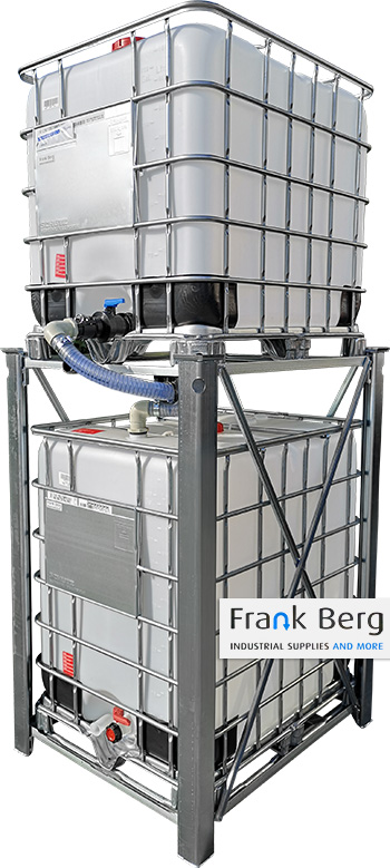 ibc, production tank, supply, schütz ibc feeder system, mx feeder, 1250 liter ibc container