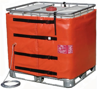 ibc verwarming, ibc verwarmingshoes, ibc container verwarmen, ibc verwarmer