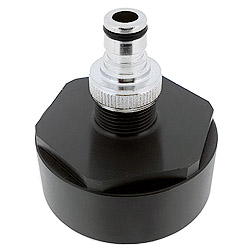 IBC container adapter with gardena coupling