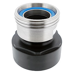 IBC container adapter with dairy coupling