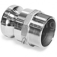 Adapteur à cames en INOX 316, Type F, Adaptateur de camlock filetage extérieur