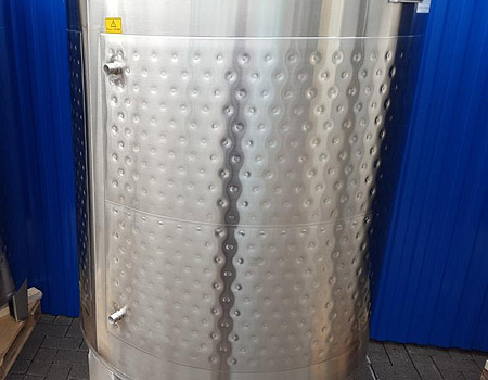 RVS tank, thermoplate, dubbelwandig, mantel, koelen, verwarmen, vergistingstank, noppenmantel, warmtewisselaar