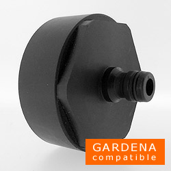 Gardena adapter, garden hose adapter, IBC tank, tote, gardena, coupling