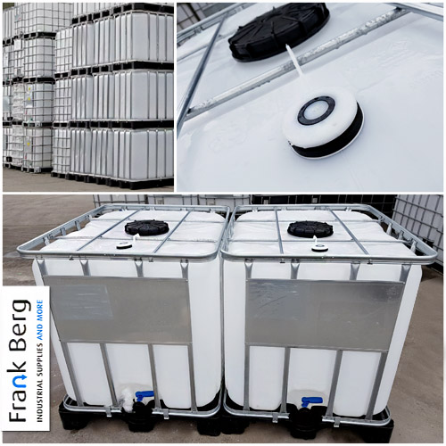 Used IBC containers with CDS dip tube, CDS, SEC, coupling, suction tube