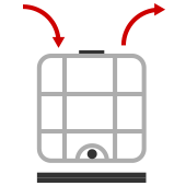 ibc kantelaar, ibc kieper, ibc helemaal leegmaken, ibc legen, mechanische ibc kantelaar, ibc kantelen