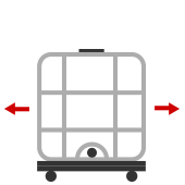 ibc tilter, ibc tipper, mechanism for draining ibc, totally empty your ibc container, 1000L tote