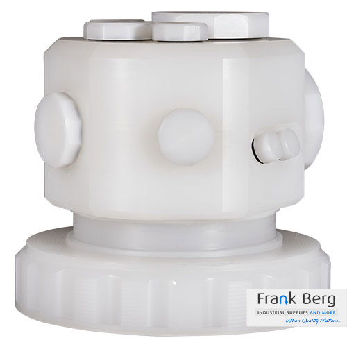 ibc connect multiblock, ibc lid with various connections, ibc-connect, multi flex block, multiblock, multiflexblock,  ibc tank connector, ibc tote, food grade, fda