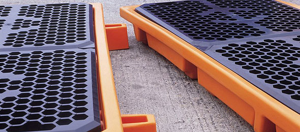 drum bund, drum spill containment pallet, spill sump pallets, drum spill trays, drip trays for drums