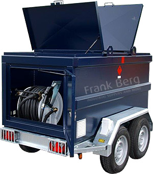 kiwa tank, mobiele brandstoftank, dieseltank op aanhanger, tandemasser dieseltank, brandstoftank mobiel, aanhangwagen