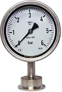 manometer, Hygienic pressure gauge, manometer triclamp, ferrule