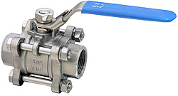 3-piece Stainless steel ball valve, female thread