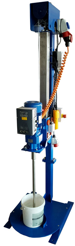 wandstatief, statiefroerwerk, dissolver, mixer, menger, dispergeren