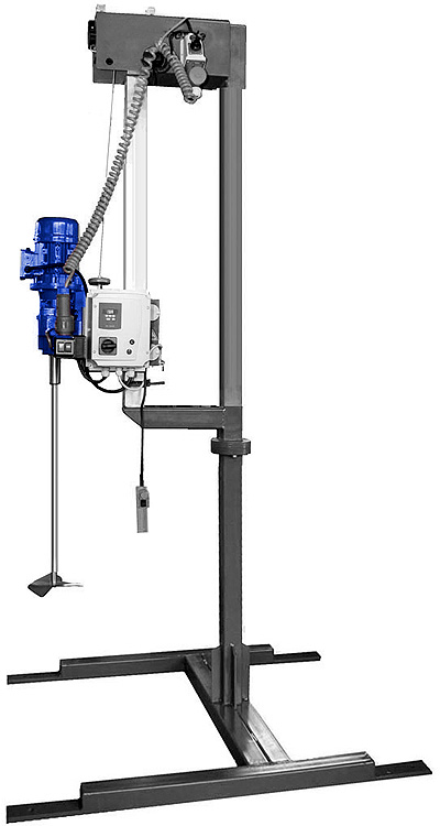 statiefroerwerk, statief mixer, menger op statief