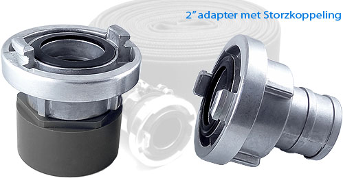 Connect Storz couplings to IBC containers