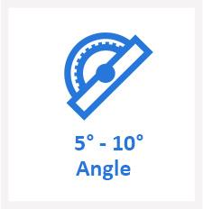 5%, 10%, hellingshoek,  ibc kantelaar