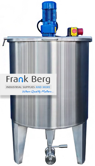 serbatoio di miscelazione in acciaio inox, serbatoi in acciaio inox, agitatore, miscelatore, serbatoio in acciaio inox su piedini, serbatoi di processo in acciaio inossidabile, recipienti di miscelazione in acciaio inossidabile